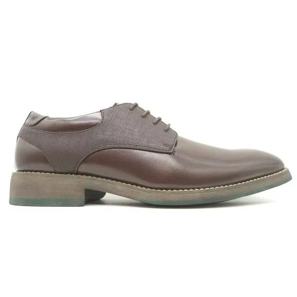 ROBERT WAYNE SANDRINO BROWN OXFORD SHOES Robert Wayne Sandrino RWS10009M Mens Brown Low Top Plain Toe  main image 3